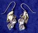 Hainging Leaf Lillies Earrings
