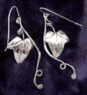 Hanging Spiral Ivy Earrings