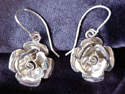 Single Rose Earrings