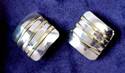 Square Three-Stripe Earrings